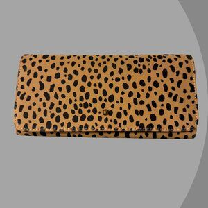 Leopard Print Clutch Wallet
